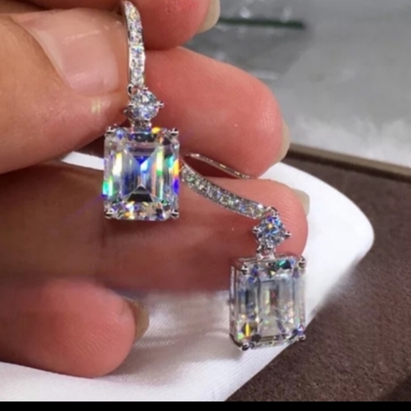 NWOT sterling silver drop earrings - Picture 3 of 5